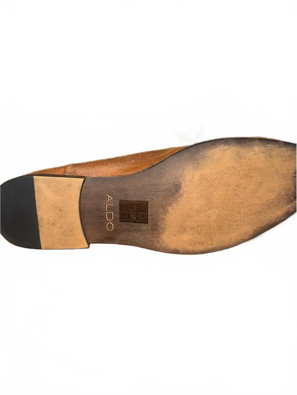 Men's ALDO Brown Leather Oxford Dress Shoes Size 10.5